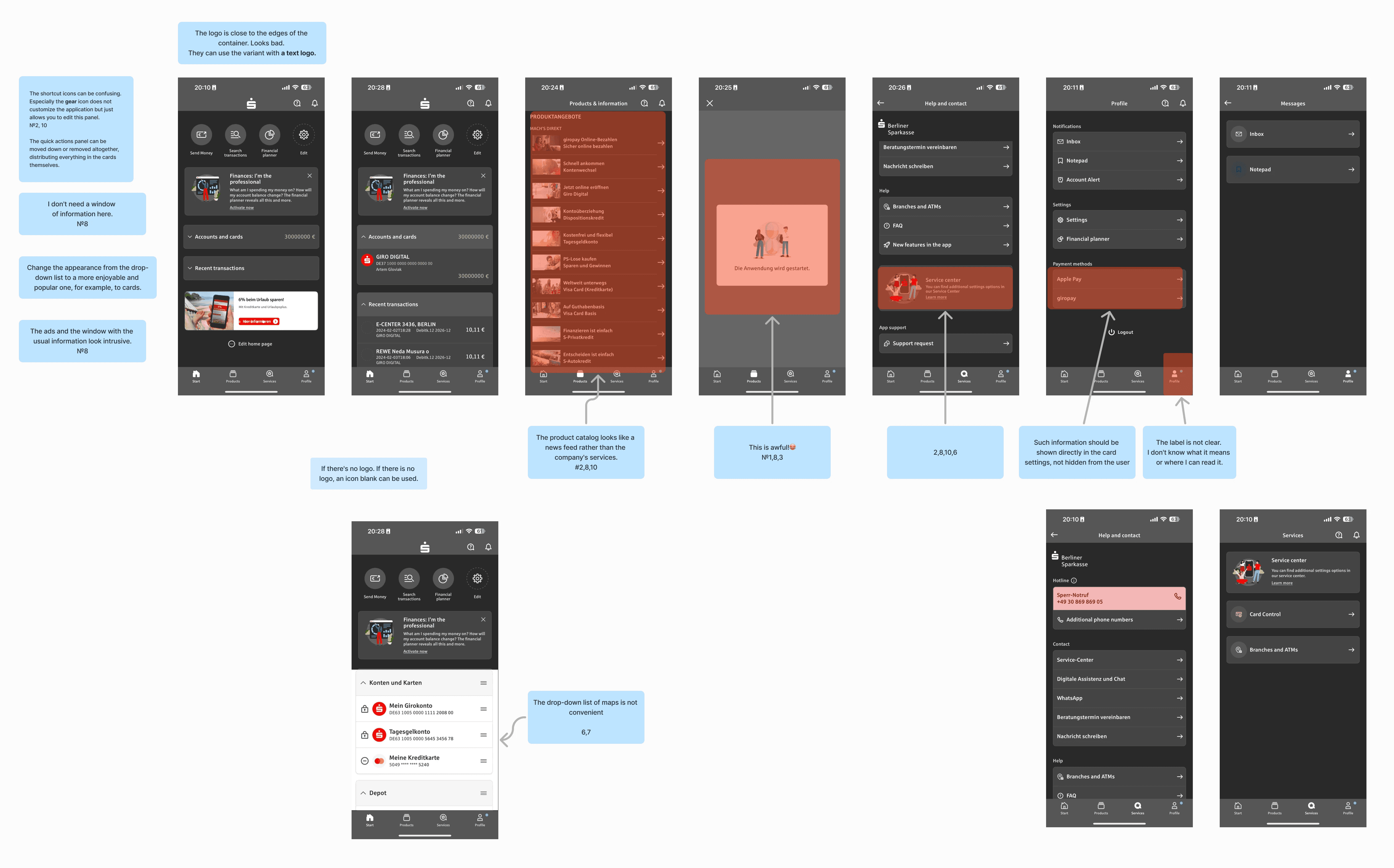 Sparkasse app redesign — project visual 1